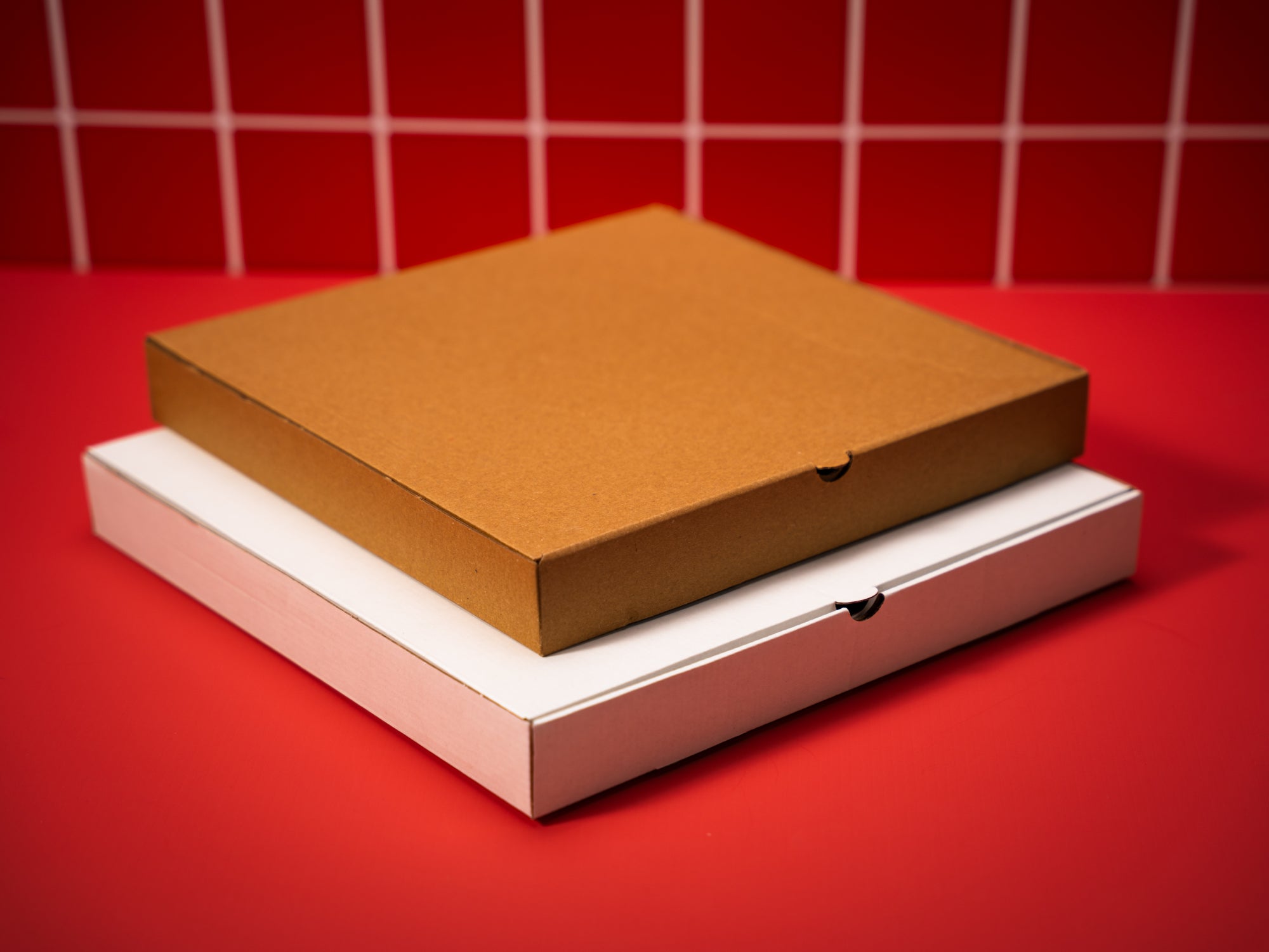 Custom Pizza Boxes - Digital Print - White