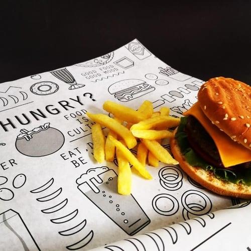 Custom Printed Greaseproof Paper - White