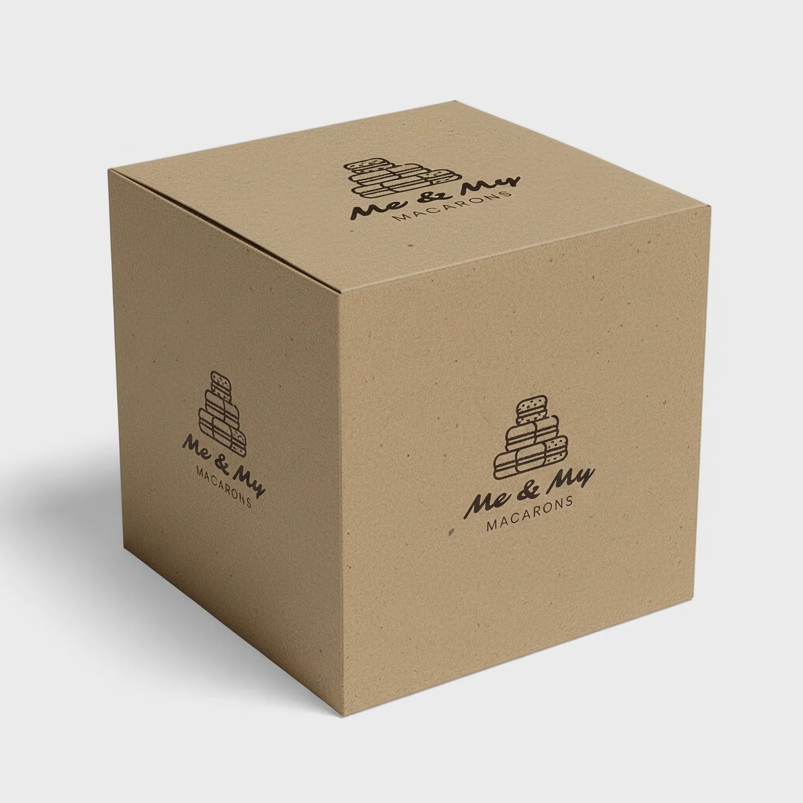 Dessertboxen | Braun | Faltbar mit Steckboden