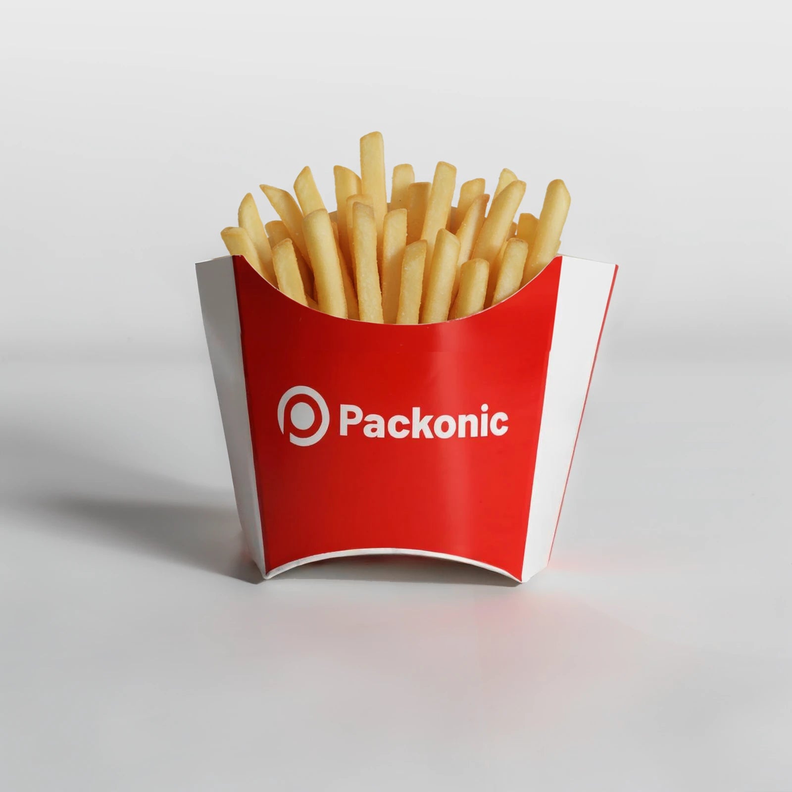 Custom Printed French Fry Boxes - White
