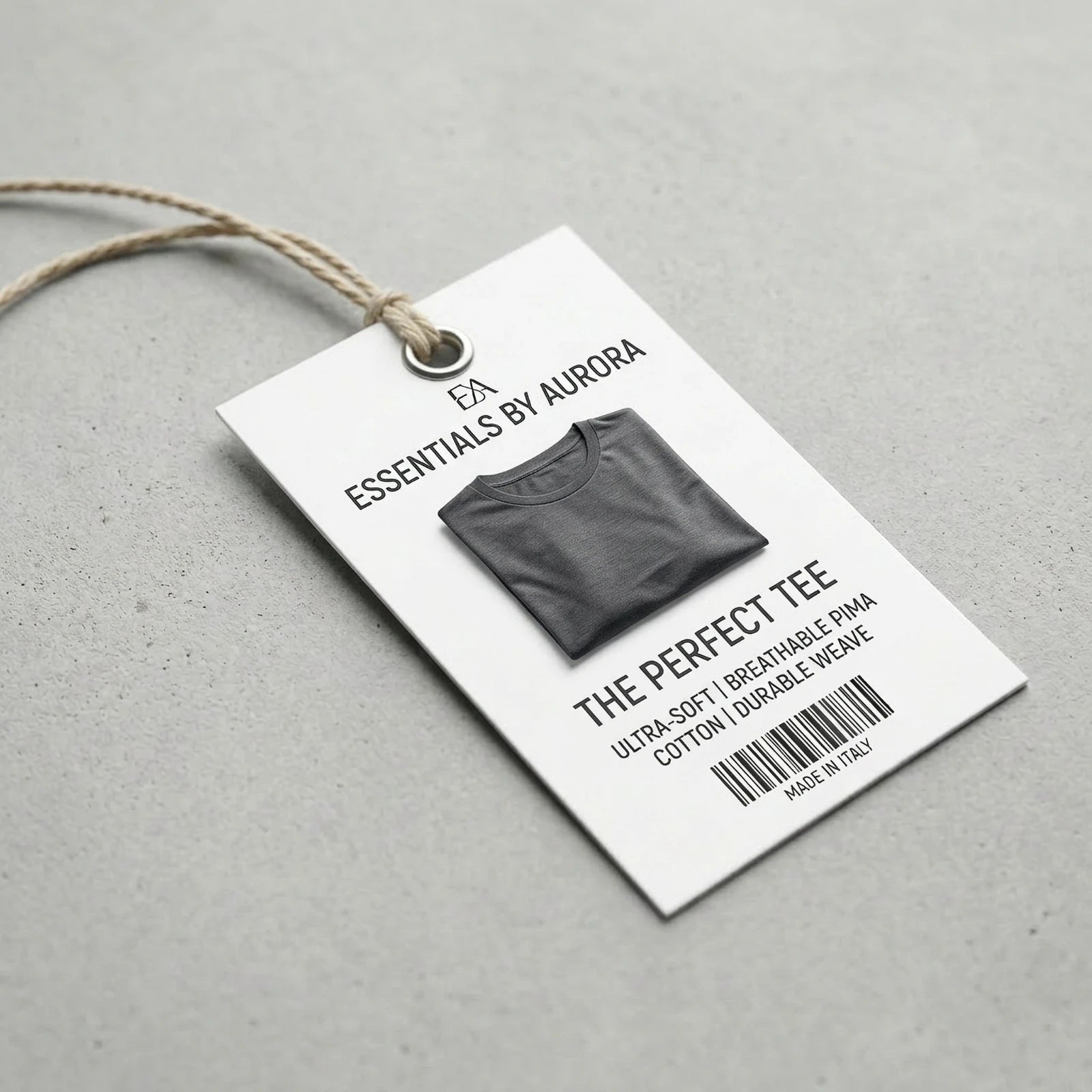 Rechteckige Hangtags | Weiss