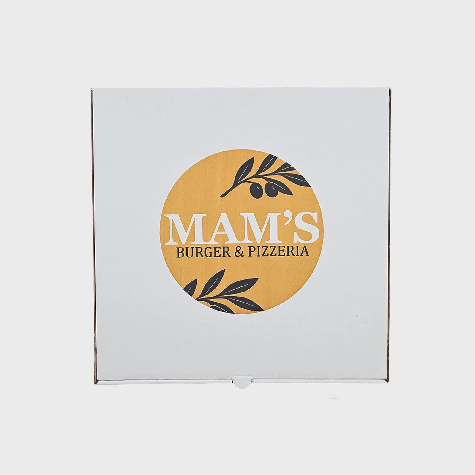 Custom Pizza Boxes - Digital Print - White