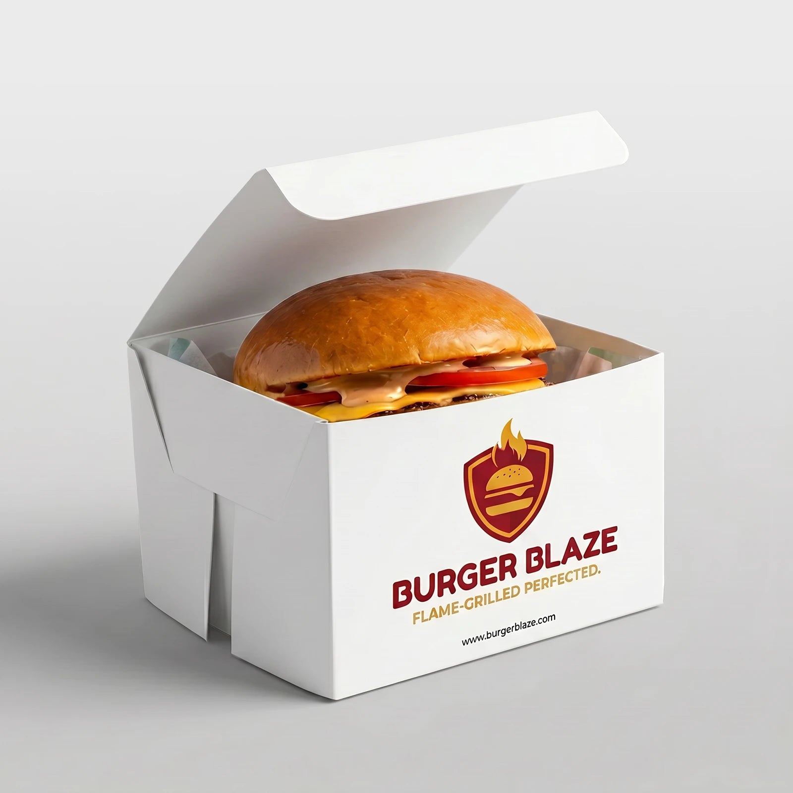 Burgerbox | Weiß | Einfacher Aufbau