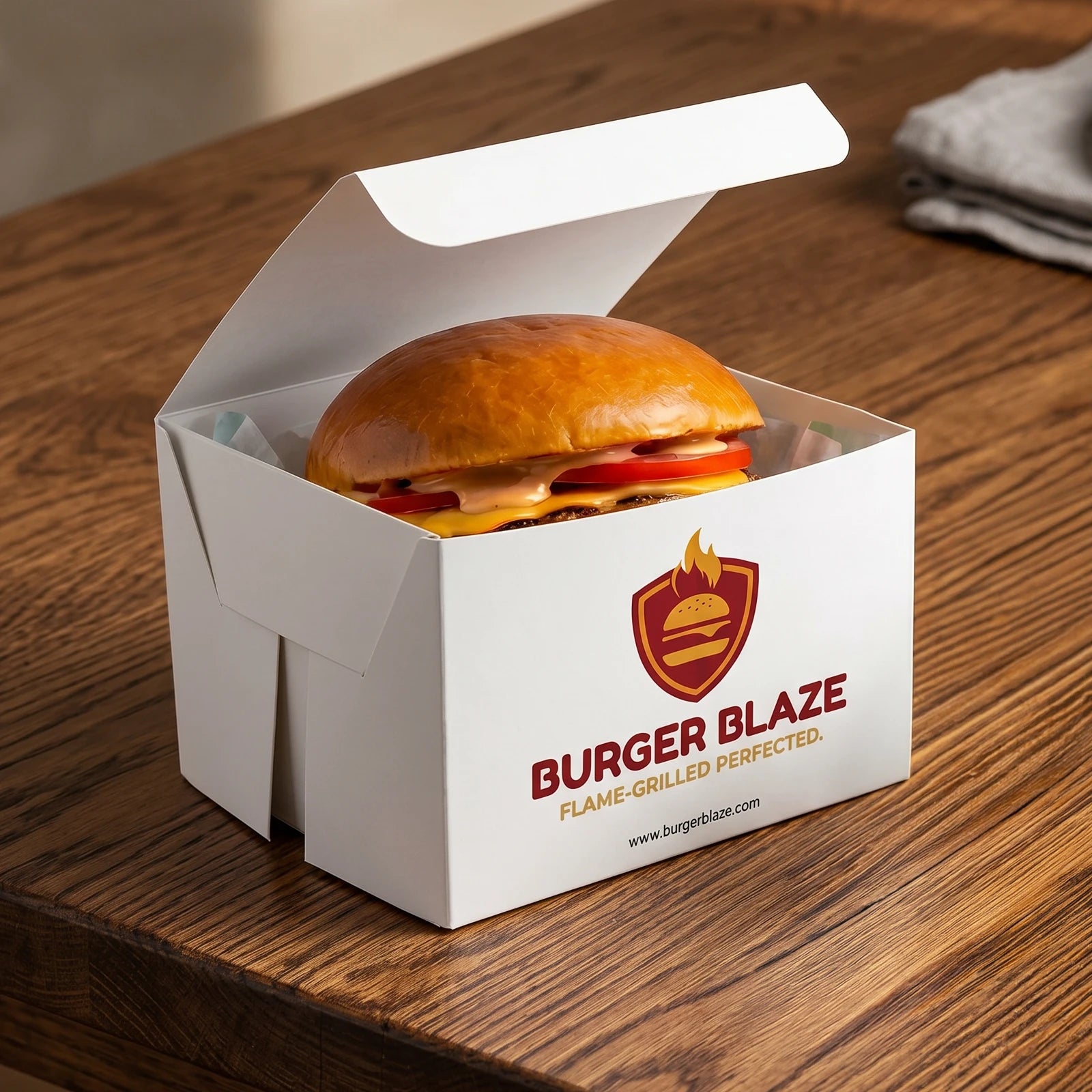 Burgerbox | Weiß | Einfacher Aufbau