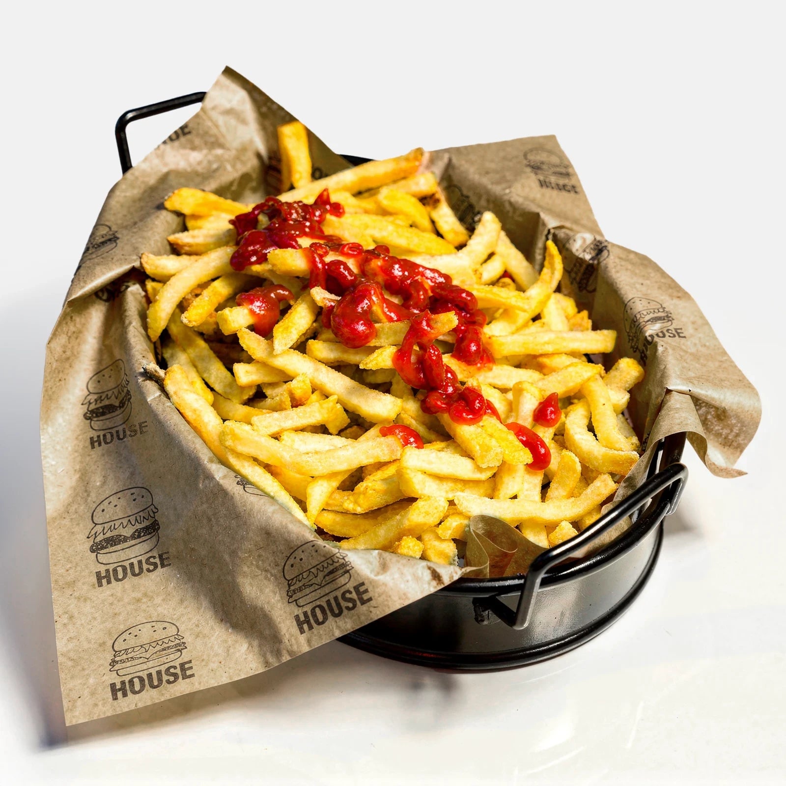 Einschlagpapier als Korbeinleger | Braun