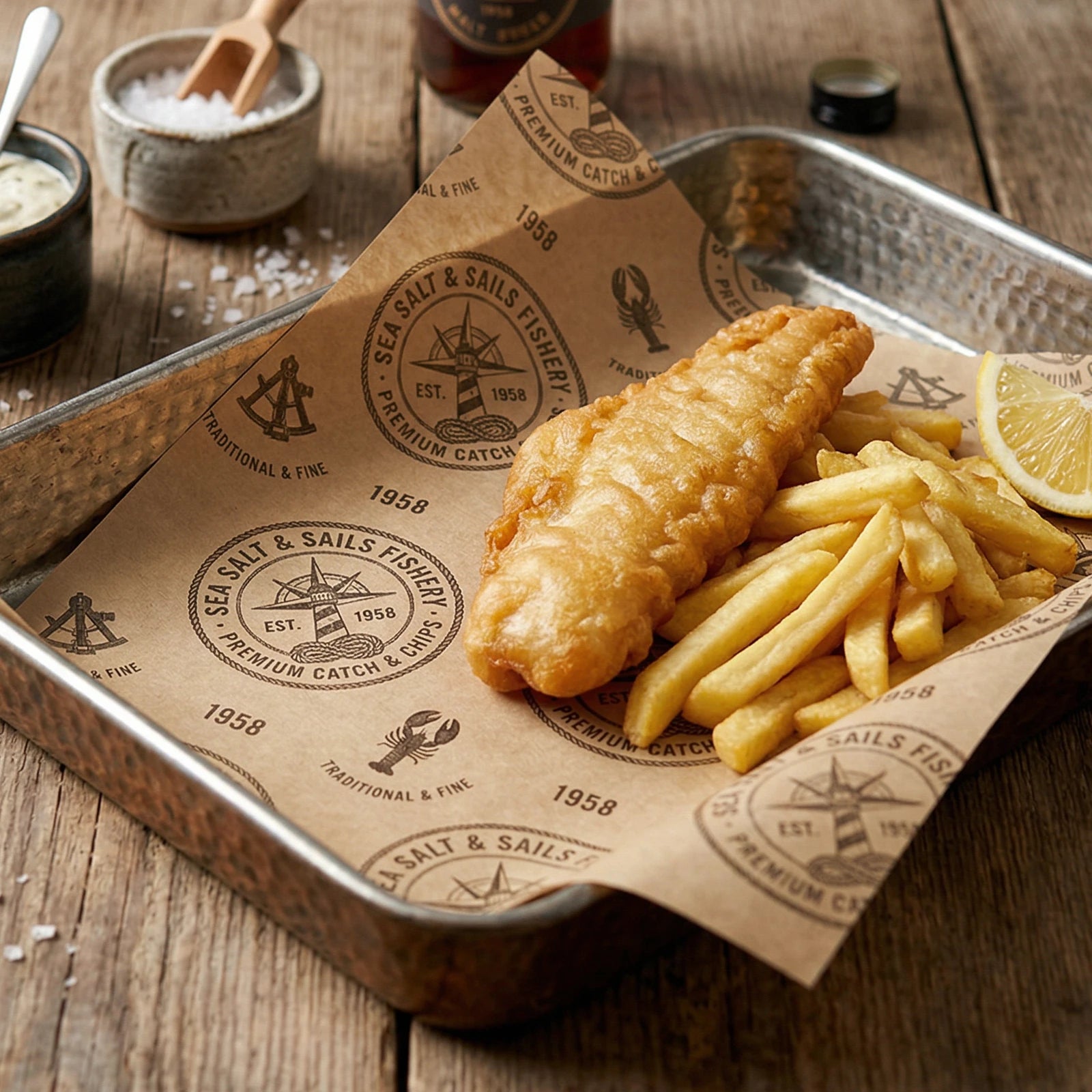 Einschlagpapier als Korbeinleger | Braun