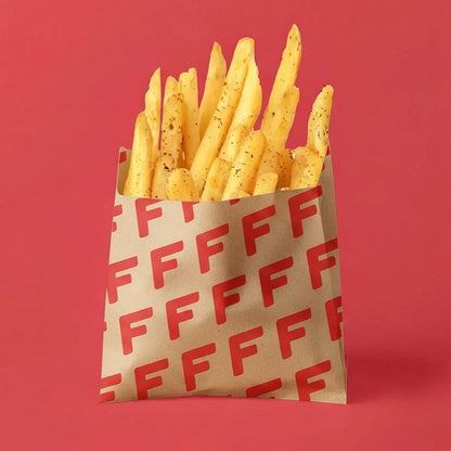 Papiertüten für Pommes | Braun 
