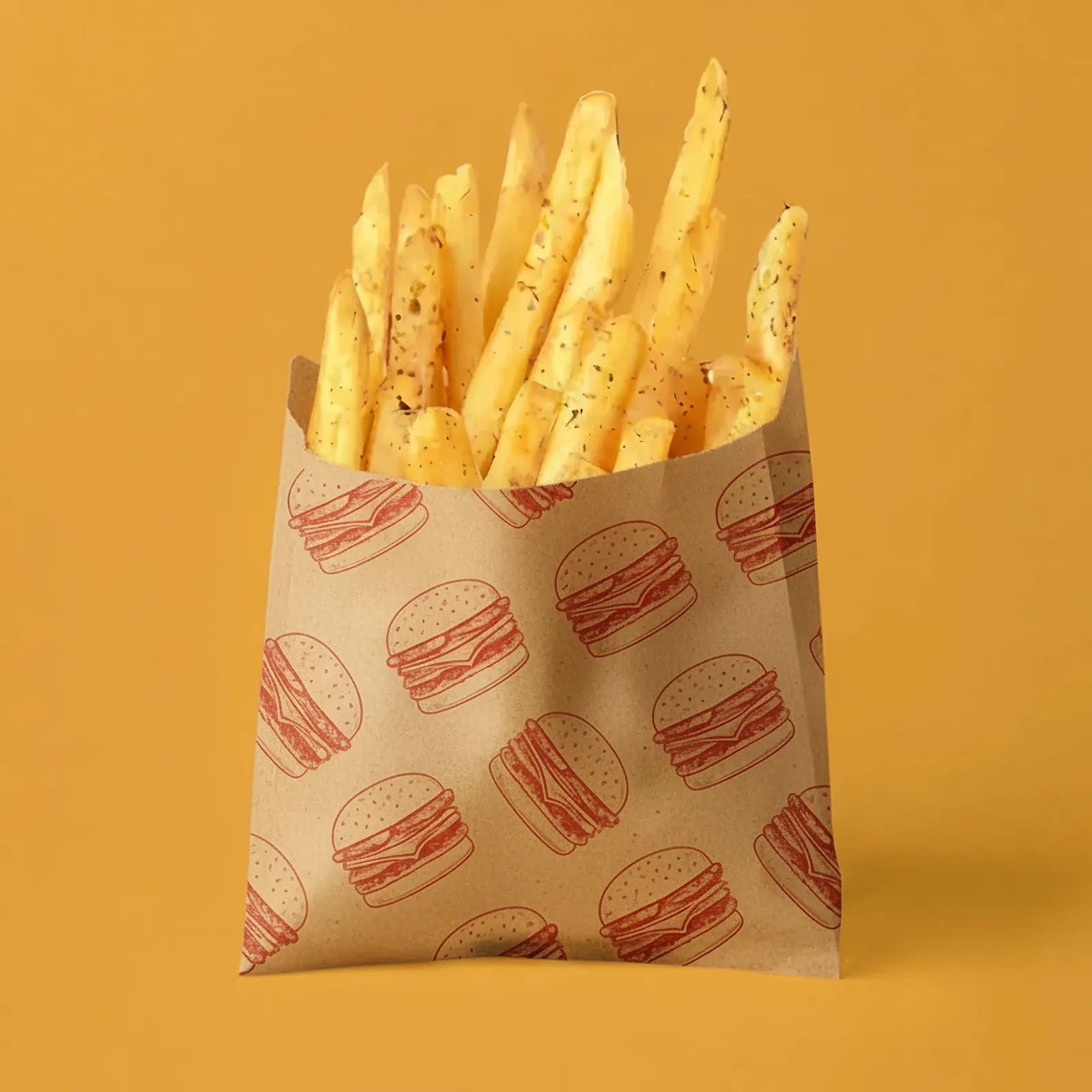Papiertüten für Pommes | Braun 