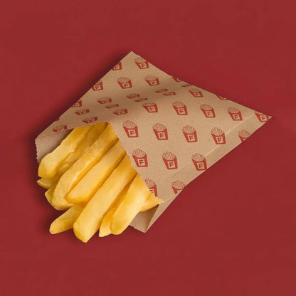 Papiertüten für Pommes | Braun 