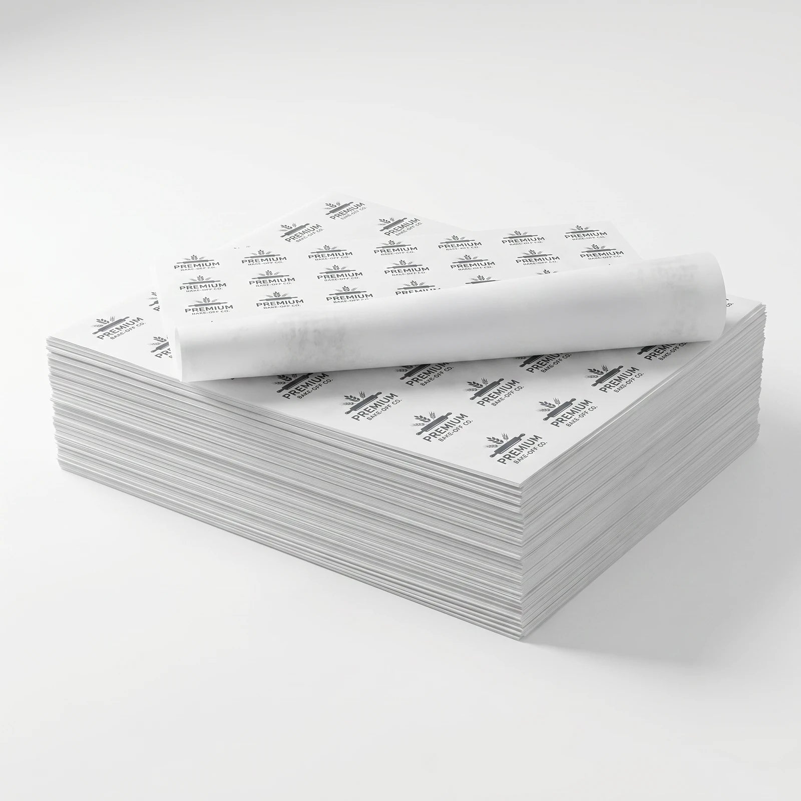  Einschlagpapier Großhandel | Weiß | 1-farbiger Druck