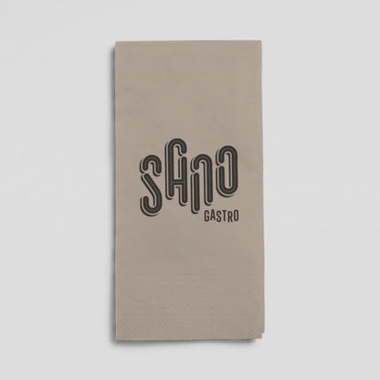 Servietten 25 x 25 cm | 2-lagig | Braun 