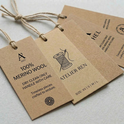 Custom Hang Tag - Rectangular - Kraft