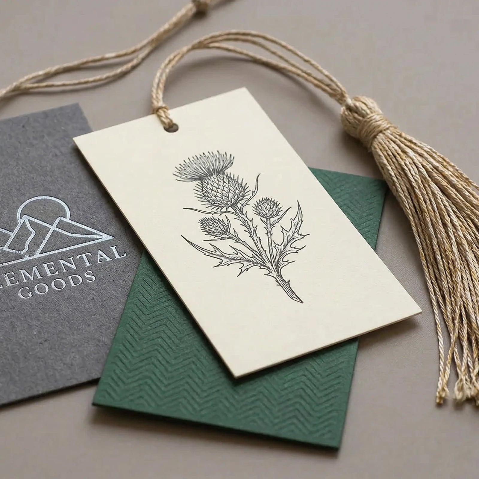 Rechteckige Hangtags | Weiss 