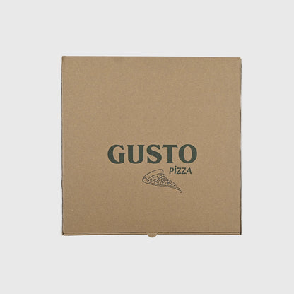 Custom Pizza Boxes - Digital Print - Kraft