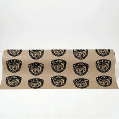 Printed Roll Greaseproof Paper - Brown - 1 Colour Custom Printing