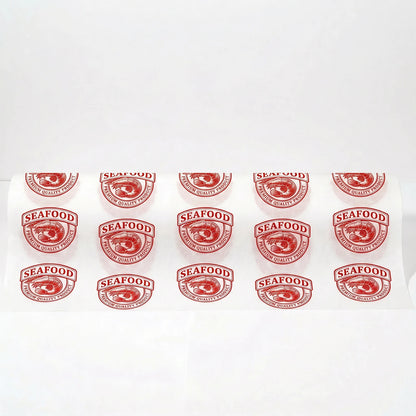 Printed Roll Greaseproof Paper - White - 1 Colour Custom Printing