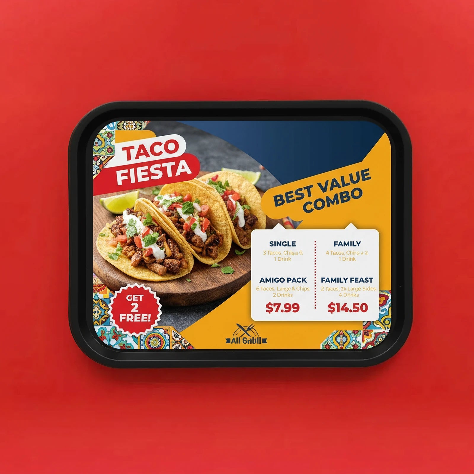 Tablettauflagen Matt | Abgerundet | 115 g/m² 