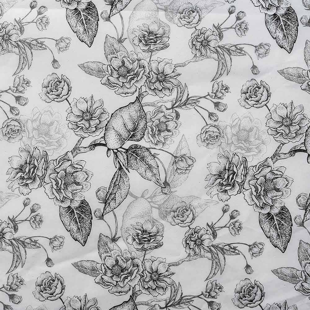 Seidenpapier mit vorgefertigtem Design